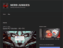 Tablet Screenshot of nerdjunkies.com